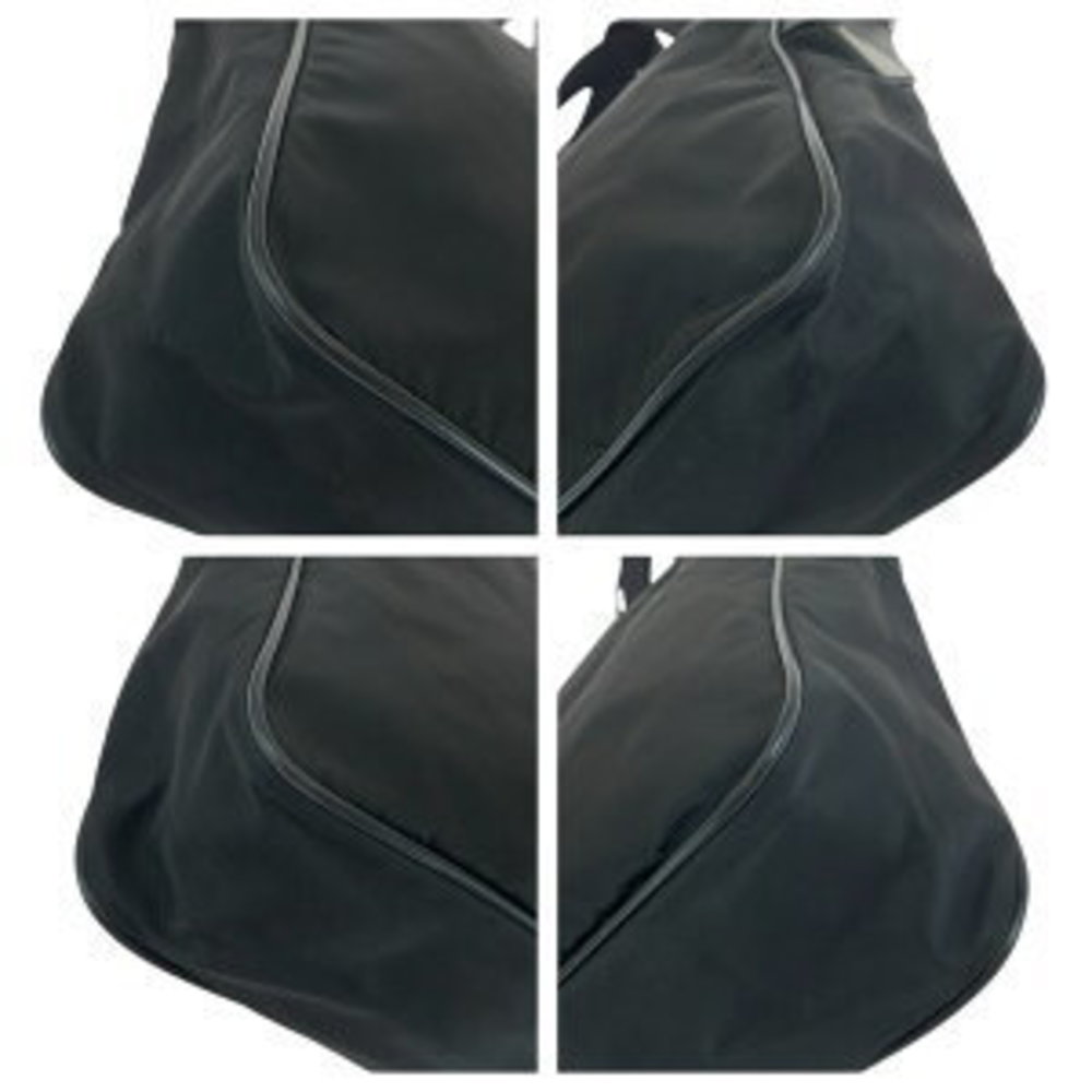 Prada Nylon Leather Shoulder Triangular Tessuto B… - image 3